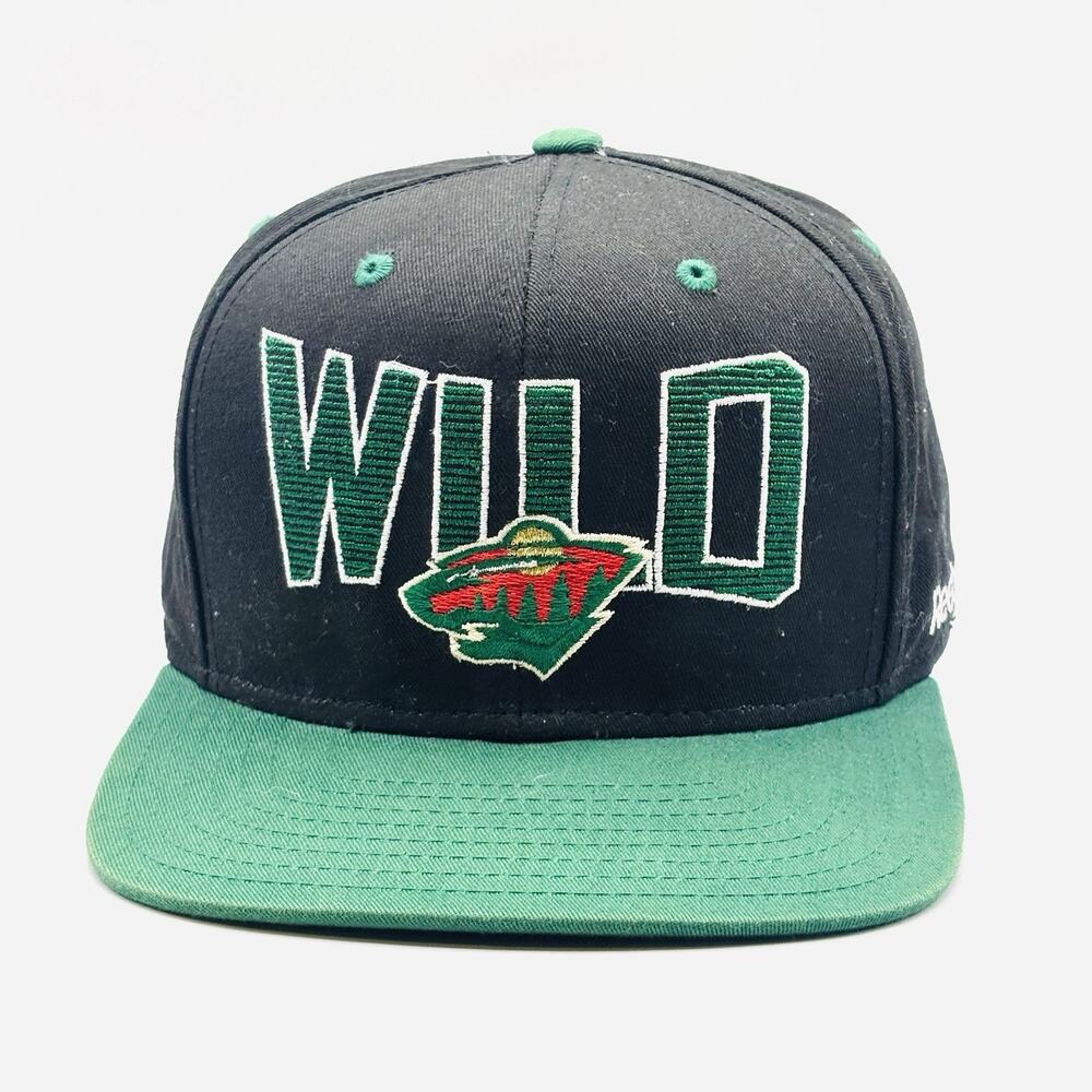 Reebok Minnesota Wild NHL Snapback Cap Black/Green Underbrim Official